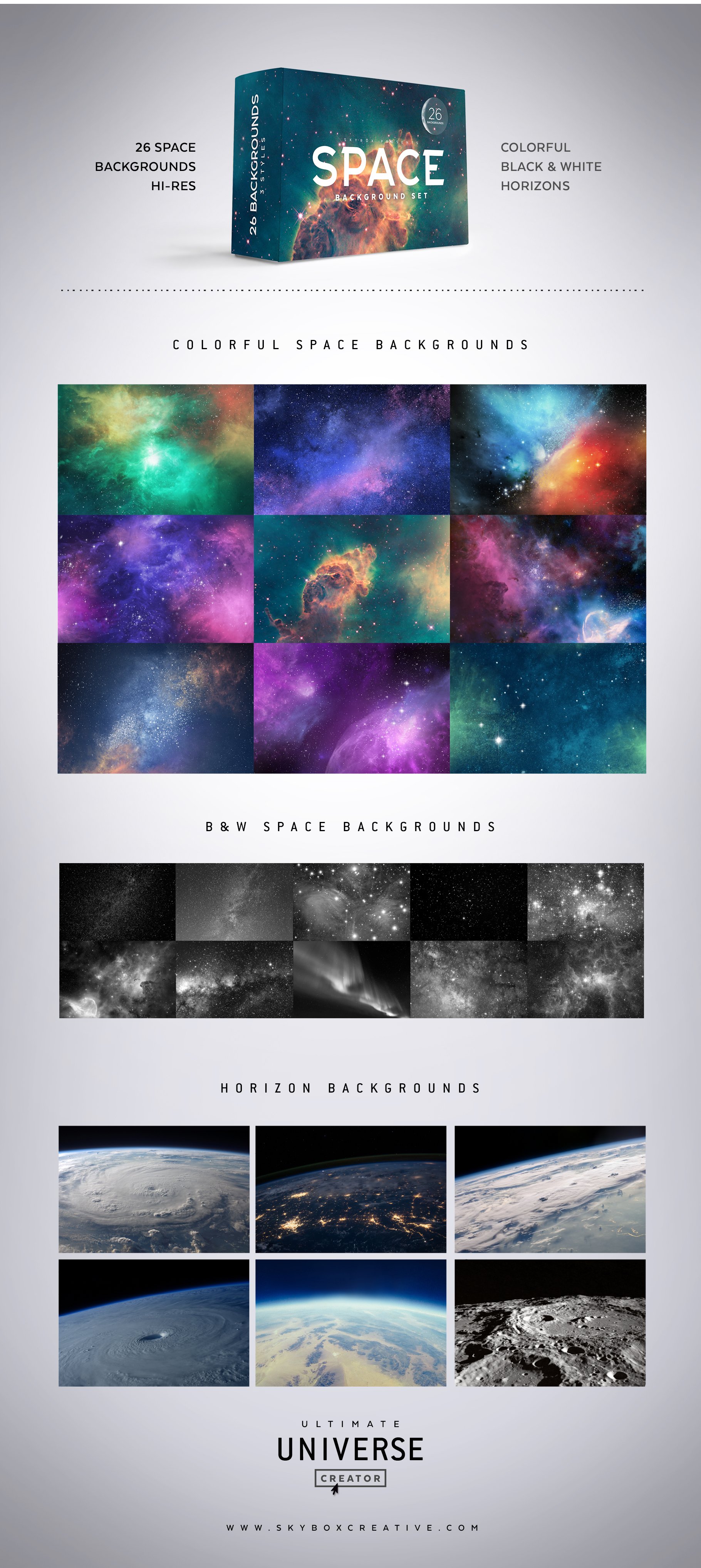 Space Background Set