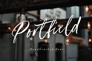 Portfield Handbrushed Font