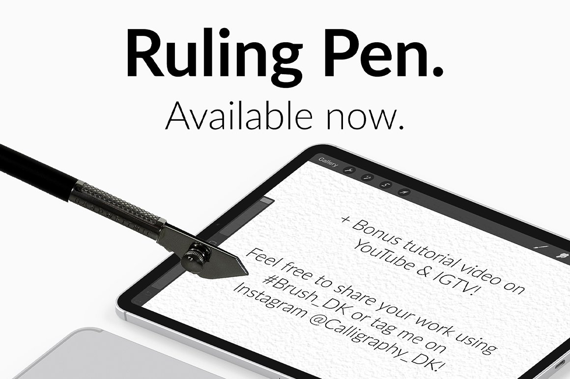 Ruling Pen For Procreate