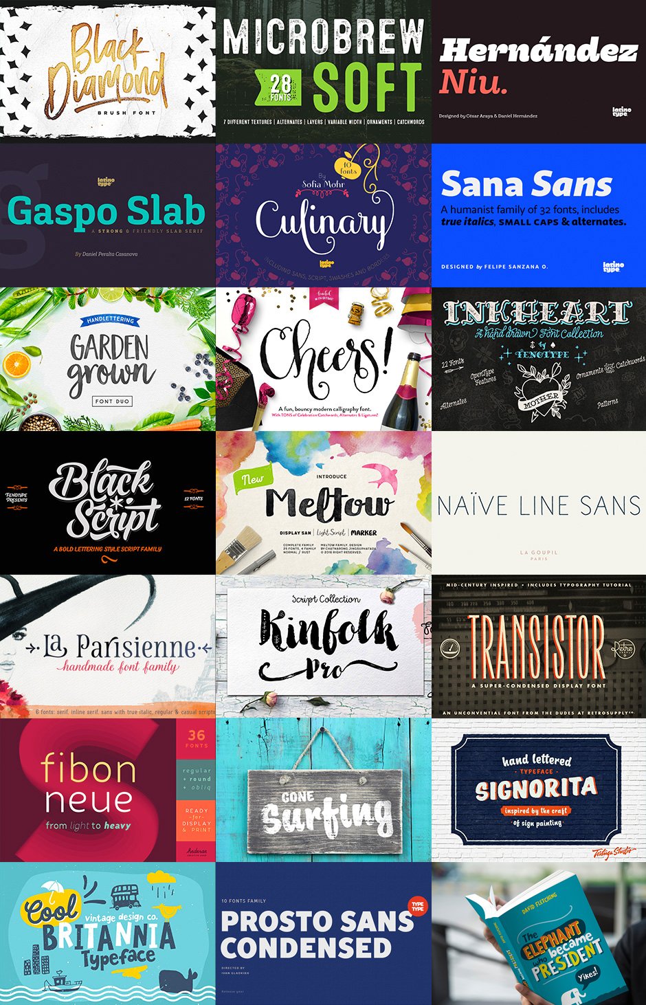 Best-Selling Font Families