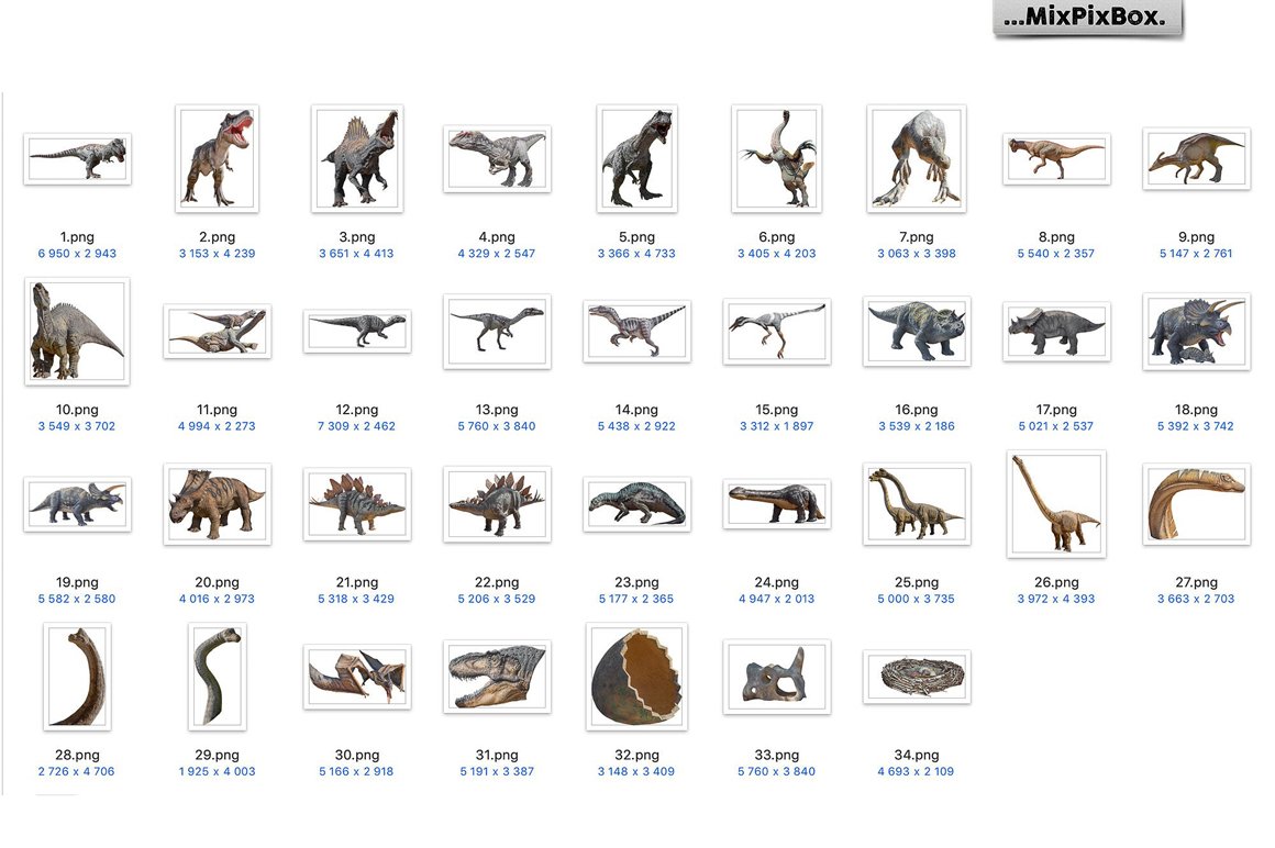 Dinosaurs Photo Overlays Pack