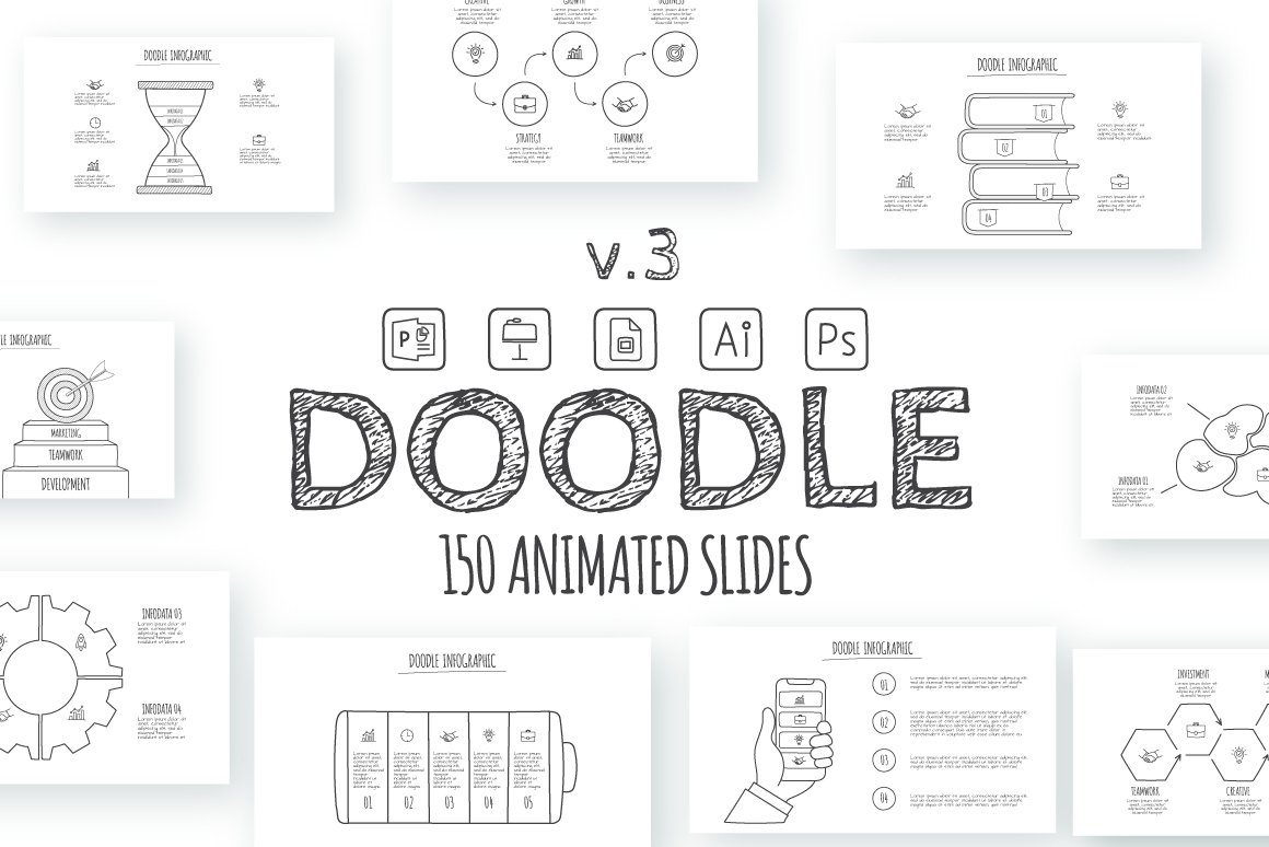 Doodle - Animated Infographics - Design Cuts
