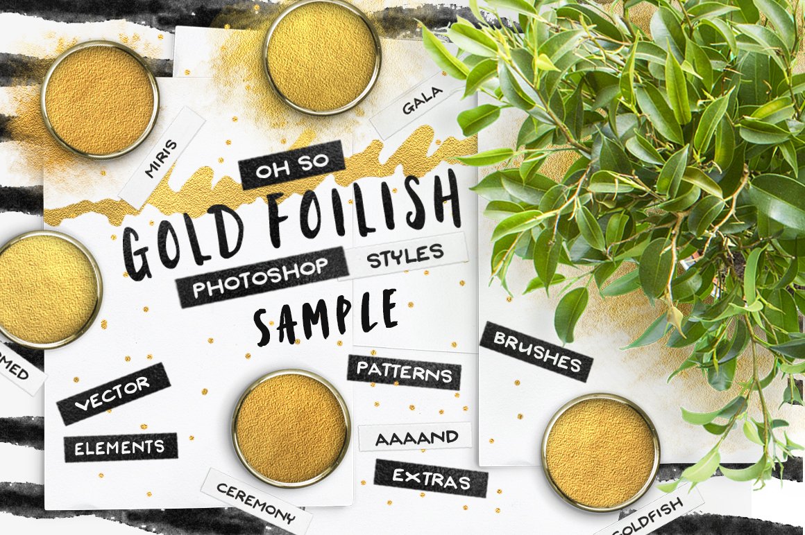 HOMwork Freebie: 80 Gold Foil Styles