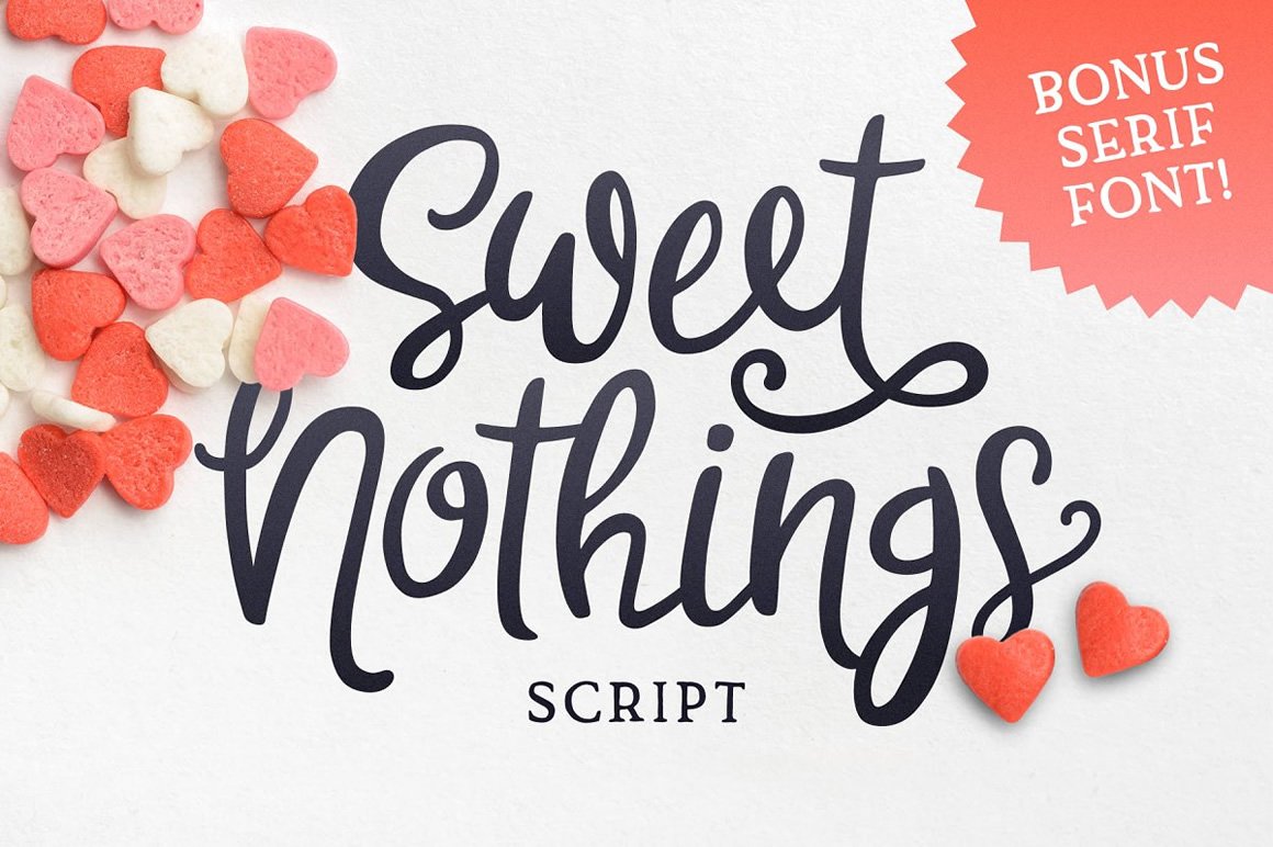 Sweet Nothings Script + Bonus Font!