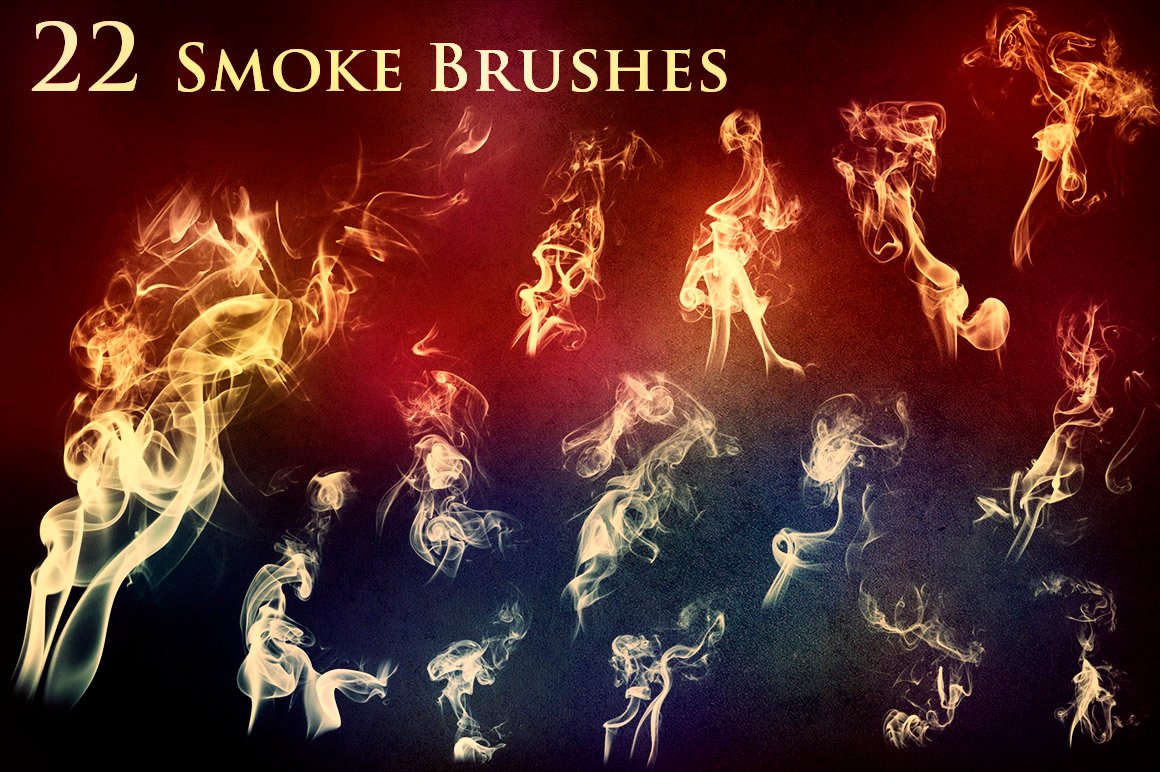 22 Smoke And Fire Brushes