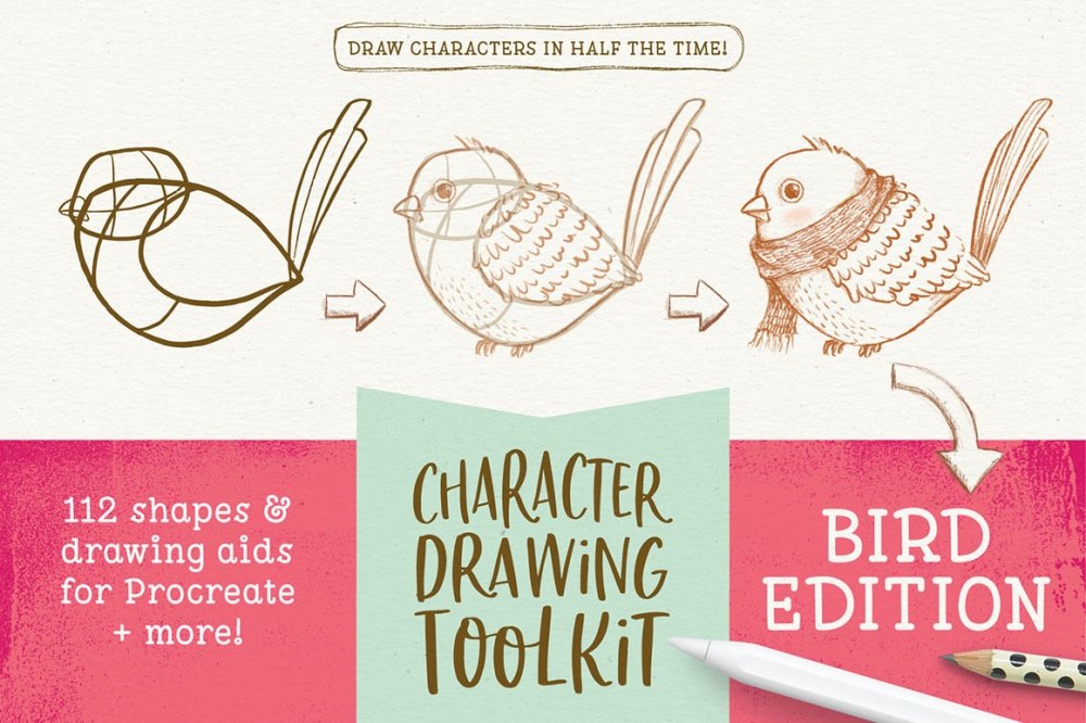 Character Drawing Toolkit – Bird Edition