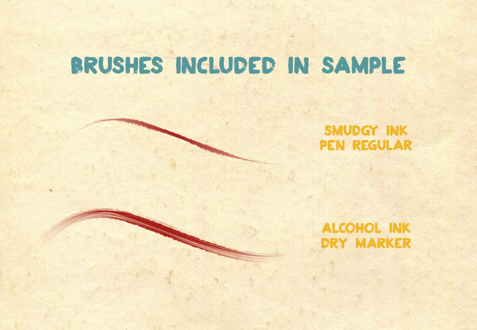 HOMwork Freebie: 68 Dry Markers Photoshop Brushes
