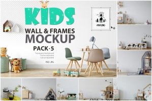 Kids Frames And Wall Mockups 5