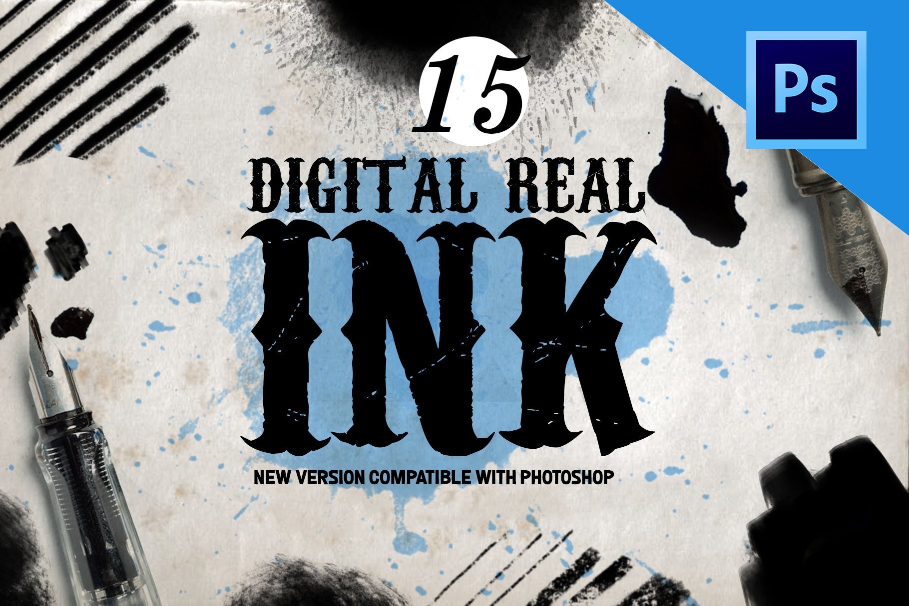 Real Ink Brushes For Photoshop