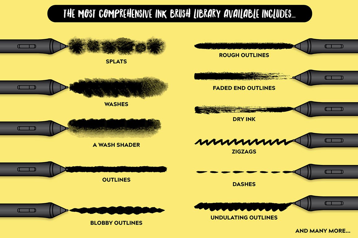 The Affinity Inkwell Brushes