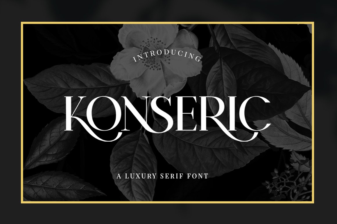 konseric luxury serif font