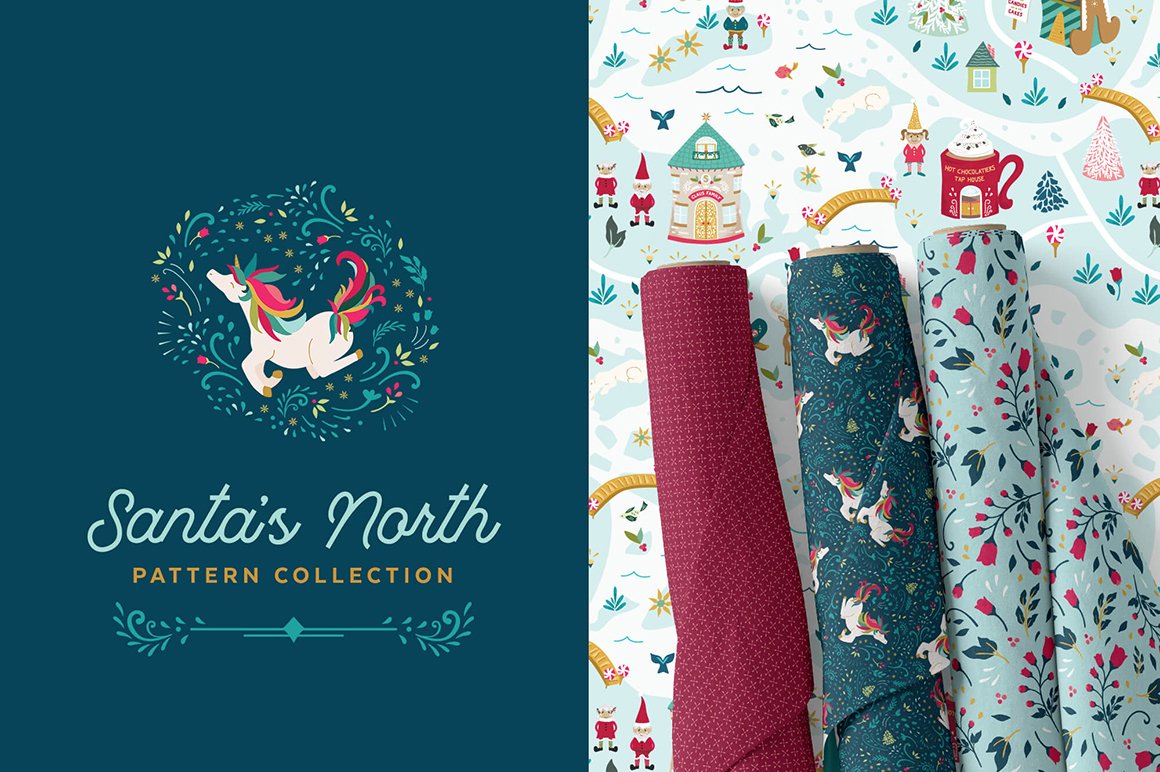 Santa's North Christmas Pattern Collection