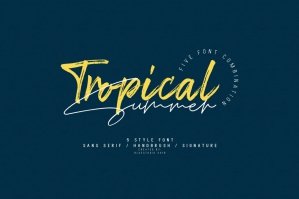 Tropical Summer Fonts