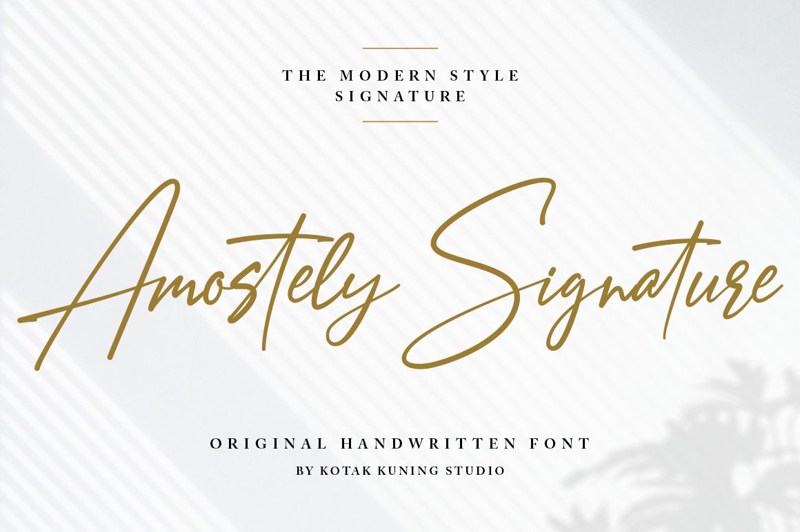 Amostely Signature Font