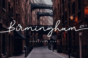 Birmingham Signature Font