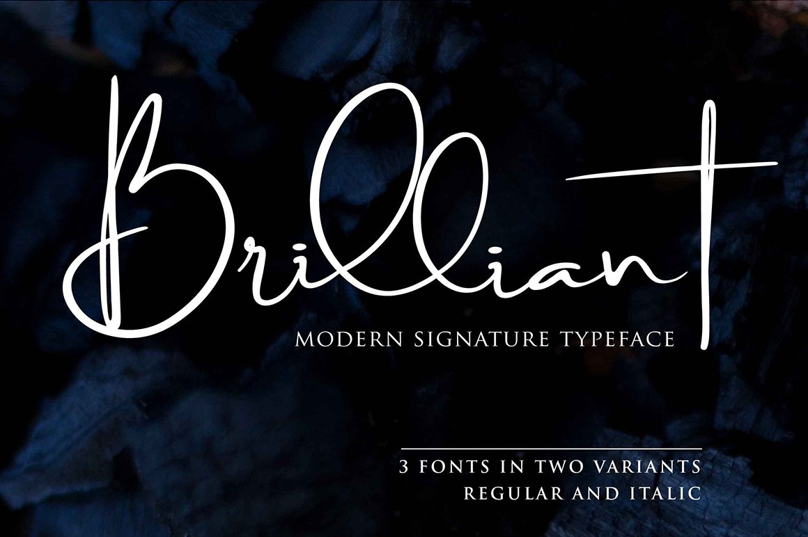 Brilliant - Signature Font Trio