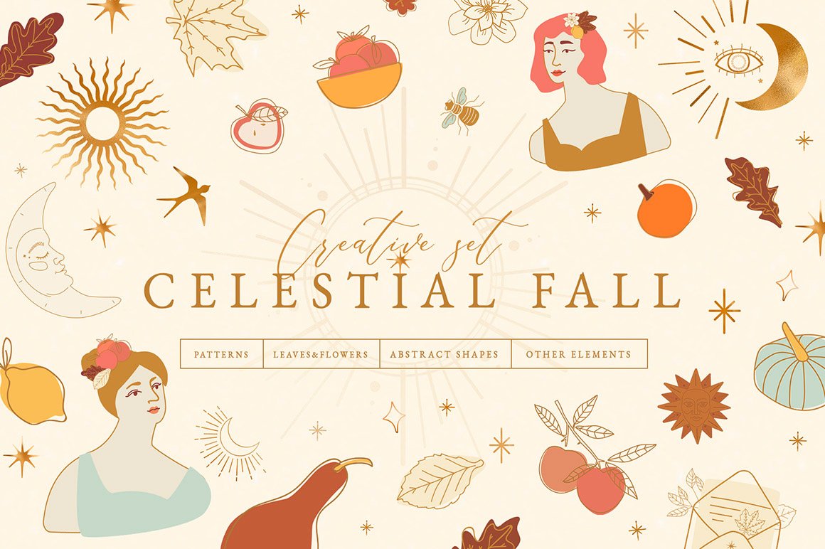 Celestial Fall Graphic Set