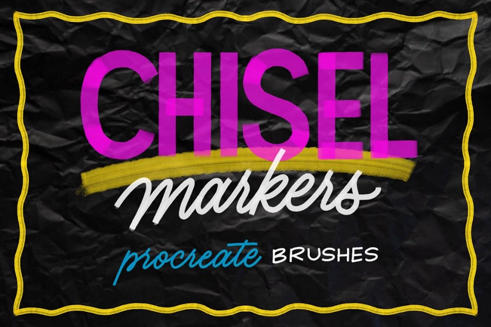 Chisel Brush Pack for Procreate