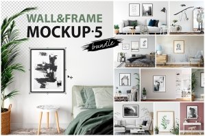 Frames & Walls Mockup Bundle - 5