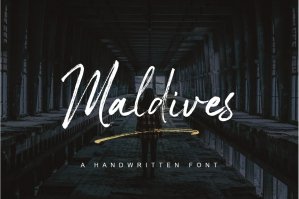 Maldives Handbrush Font