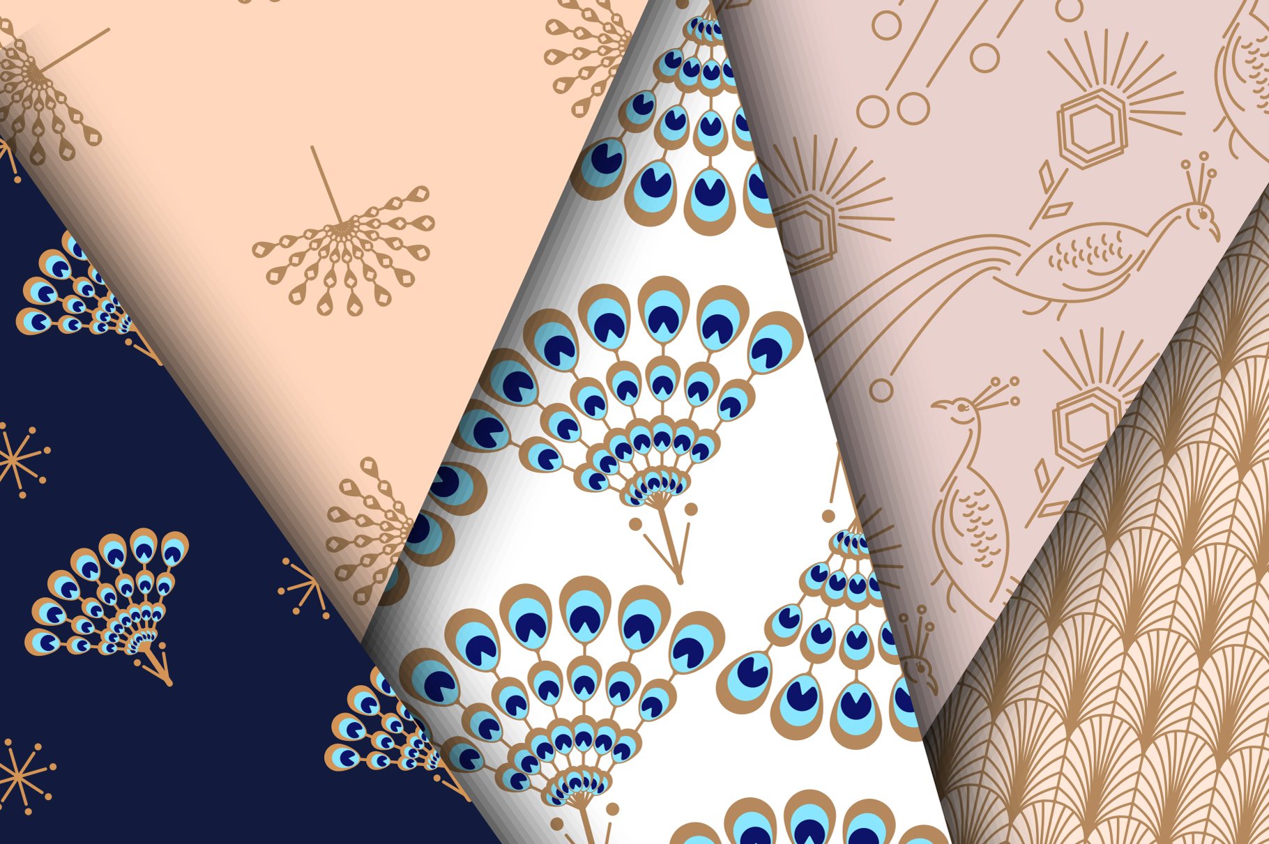 Peacock Fest - Seamless Patterns Pack