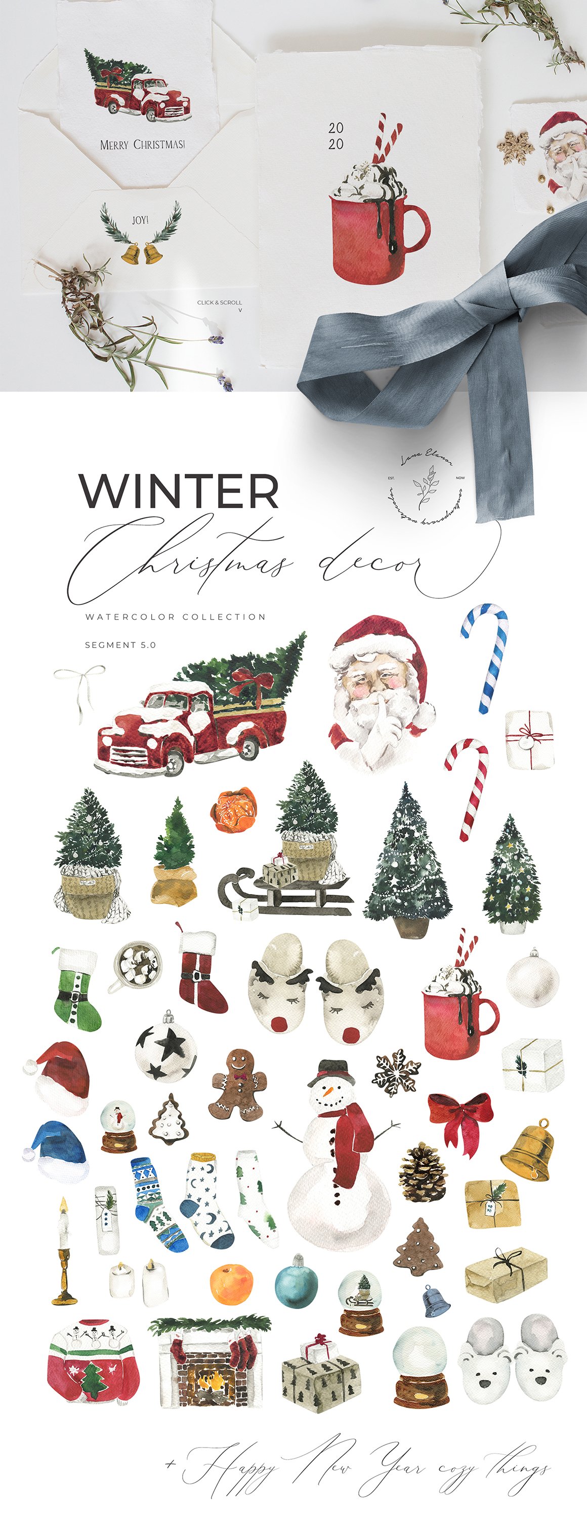 Winter Aesthetics and Religious Christmas Clipart