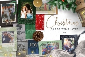 Christmas Card Templates V.4