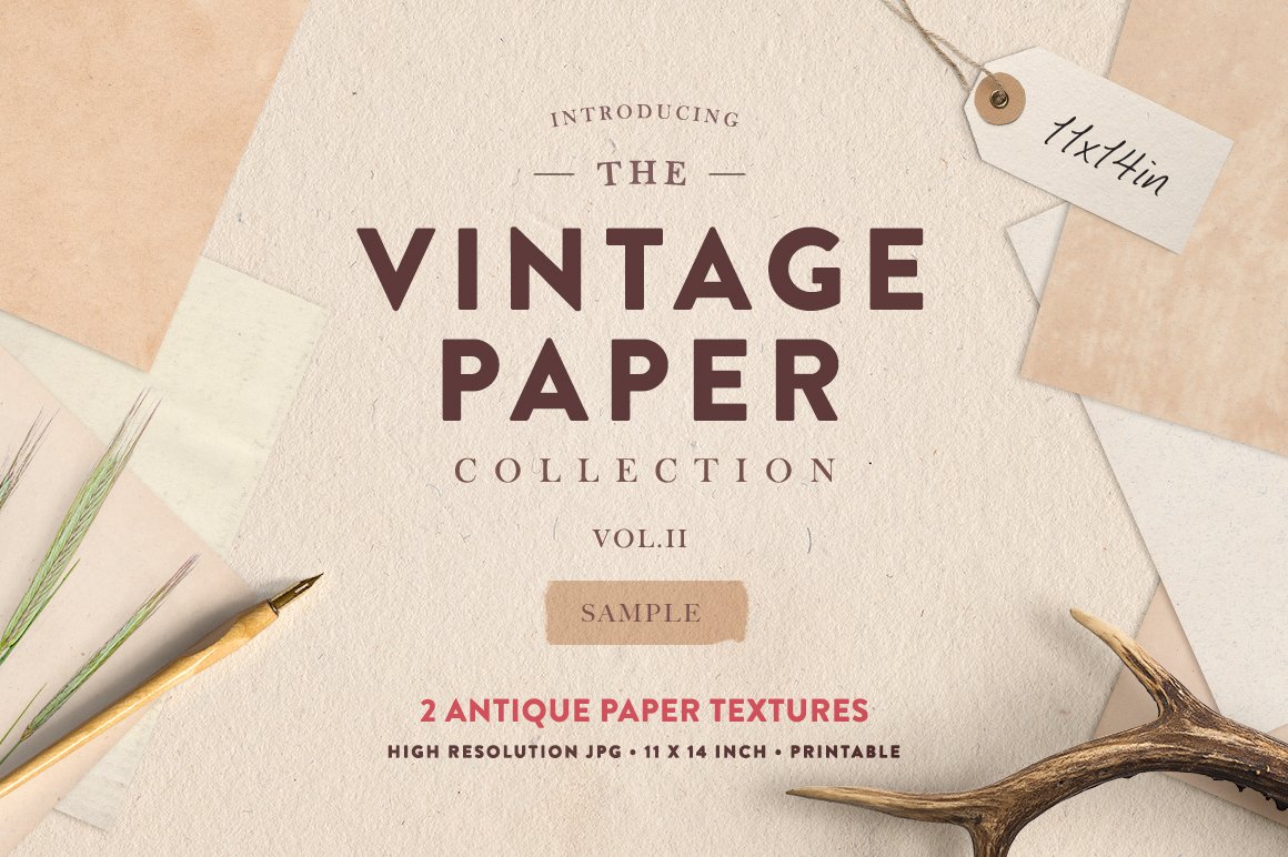 HOMwork Freebie: The Vintage Paper Collection Vol. 2