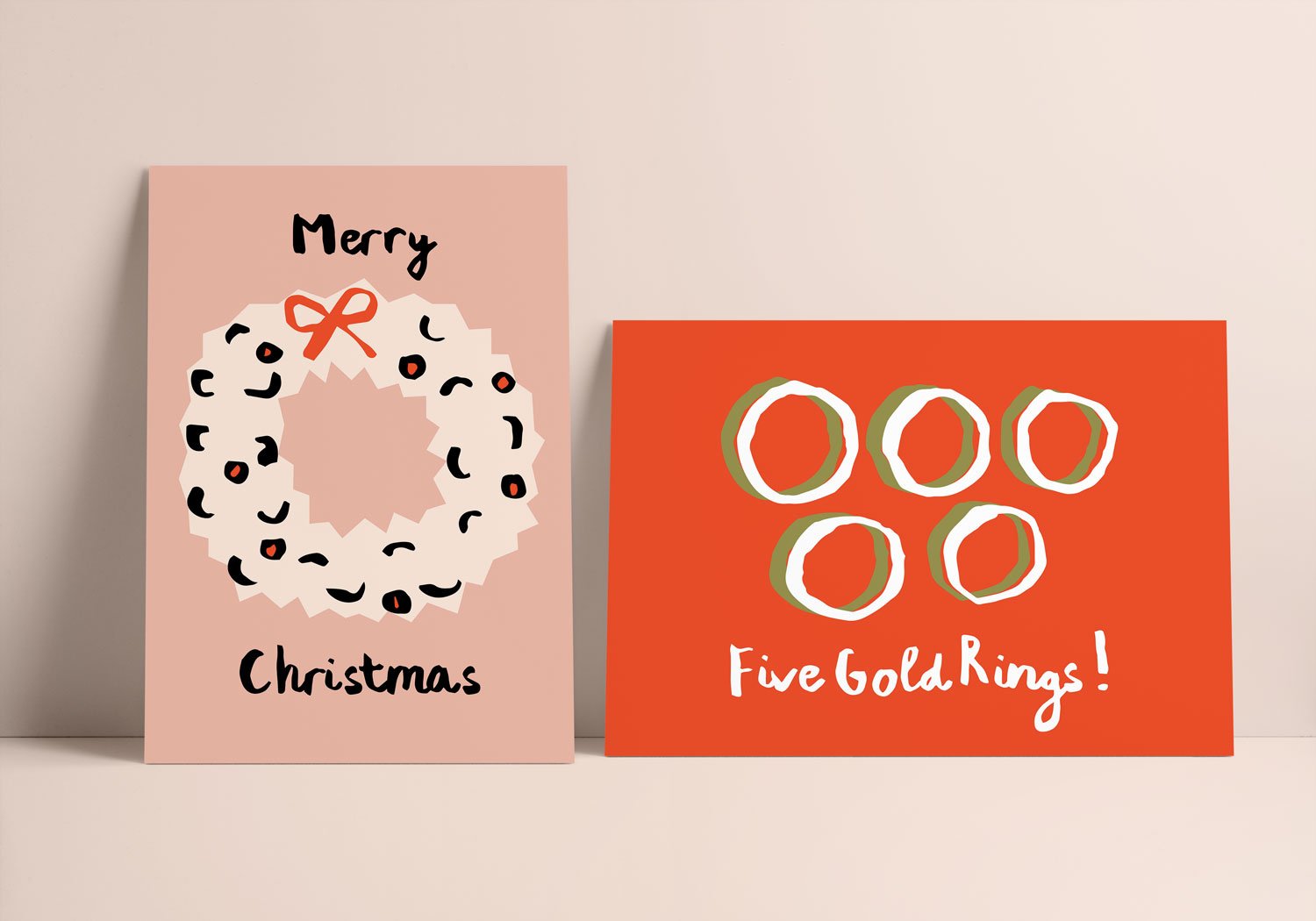 Joyous Christmas Card and Pattern Set