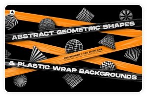 Abstract Geometric Shapes & Backgrounds Bundle