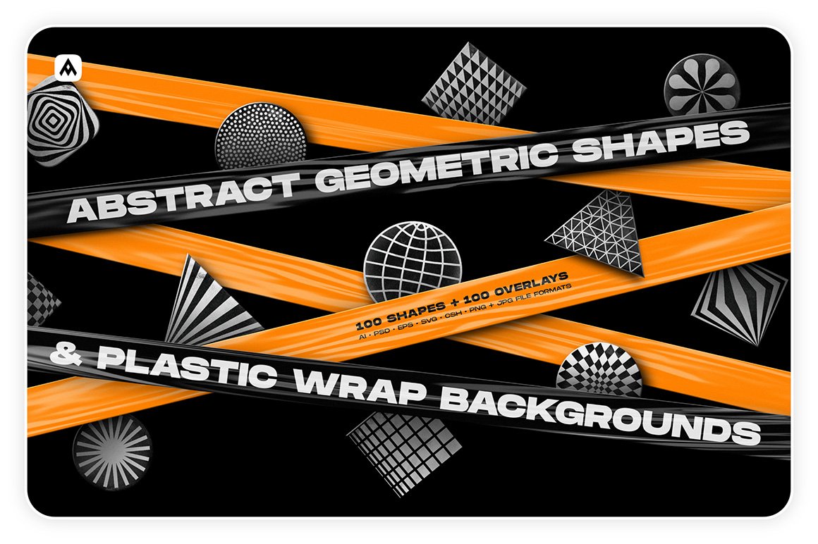 200 Abstract Shapes & Plastic Wrap Backgrounds