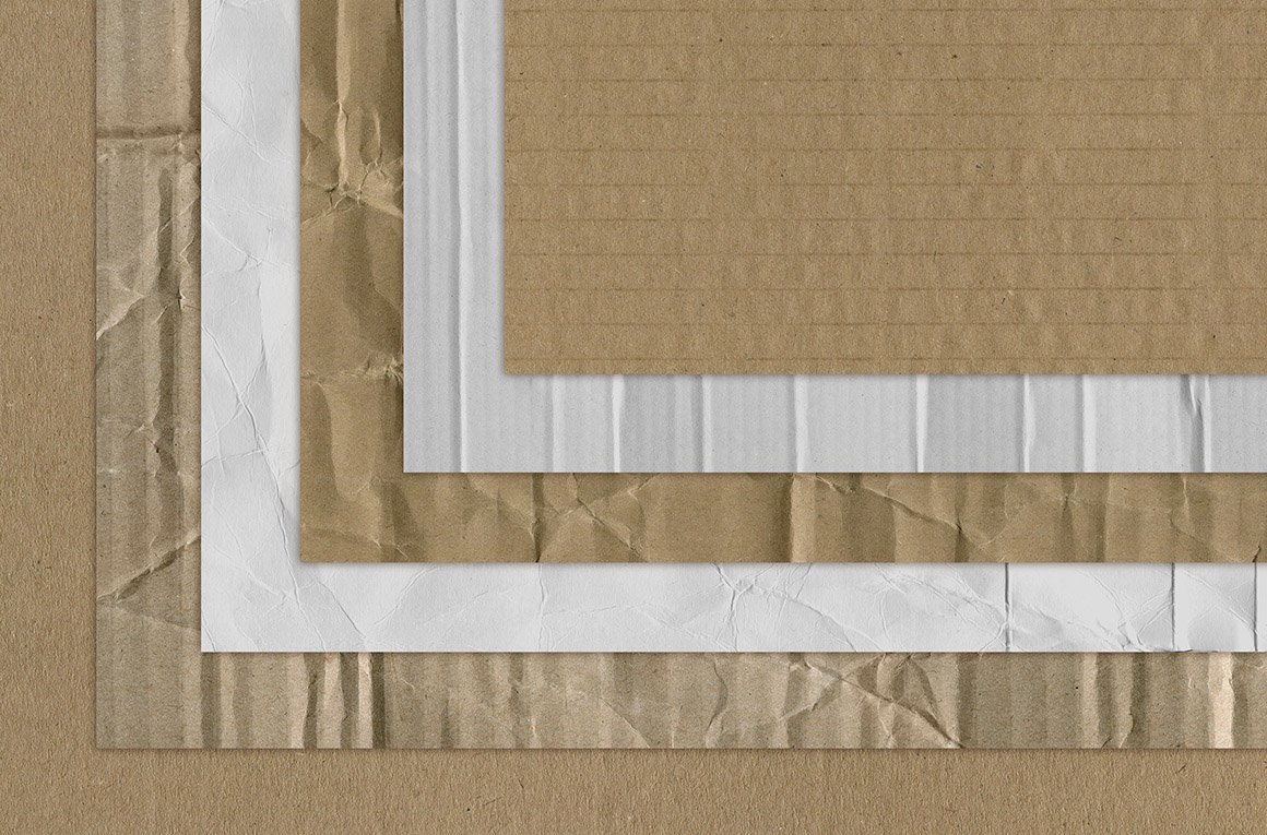 90 Cardboard Paper Textures