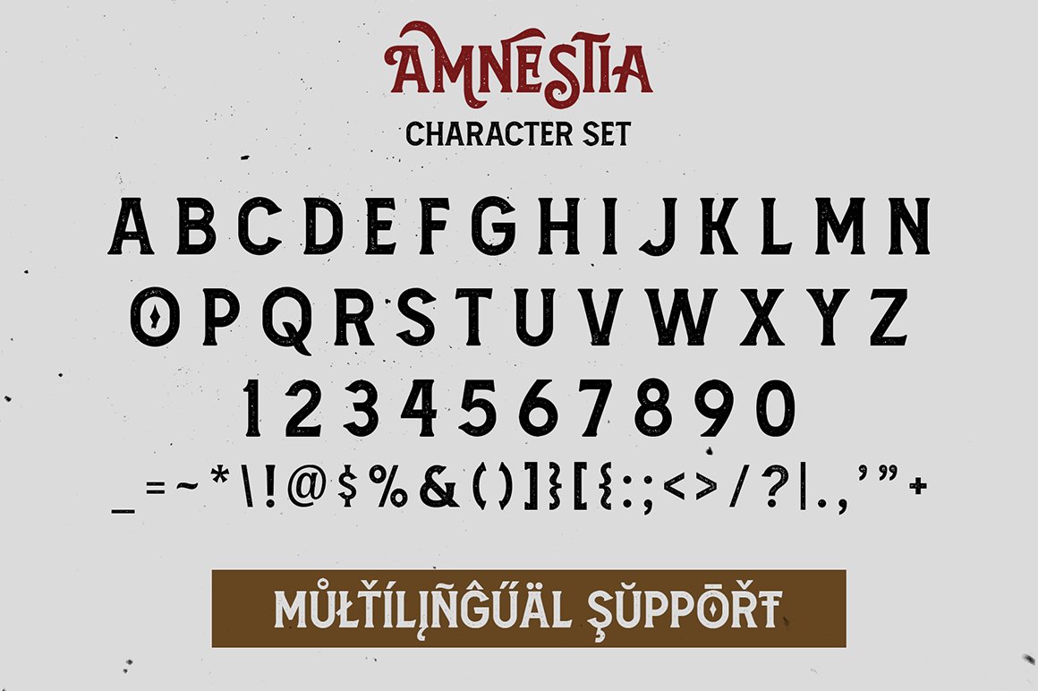 Amnestia Typeface