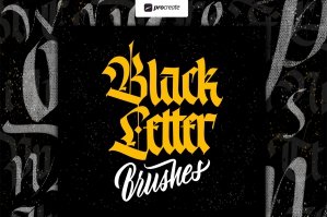 Blackletter Brushes for Procreate