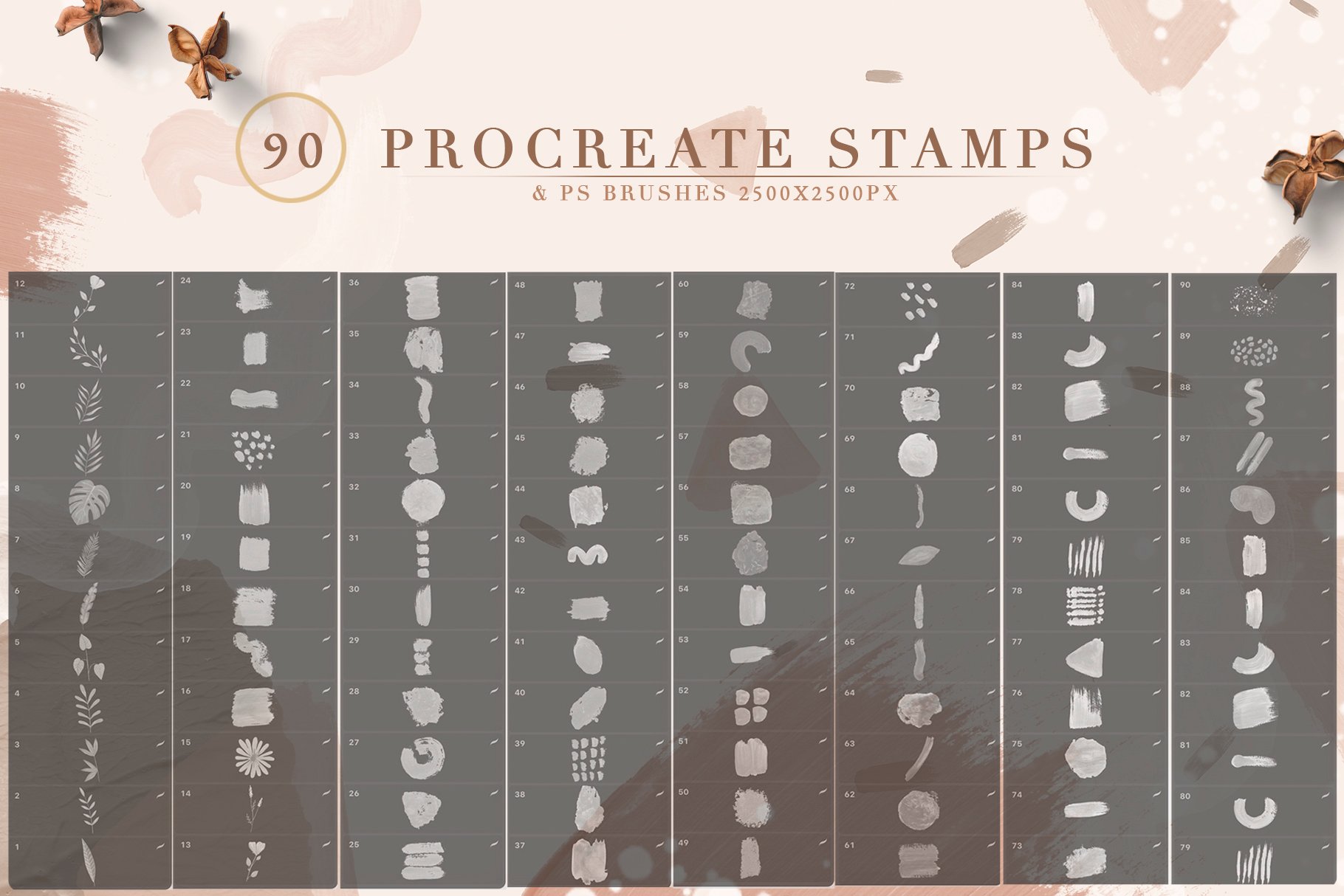 Buttermilk Procreate Stamps & Photoshop Brushes