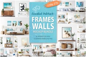 Frames & Walls Coastal Mockups Bundle