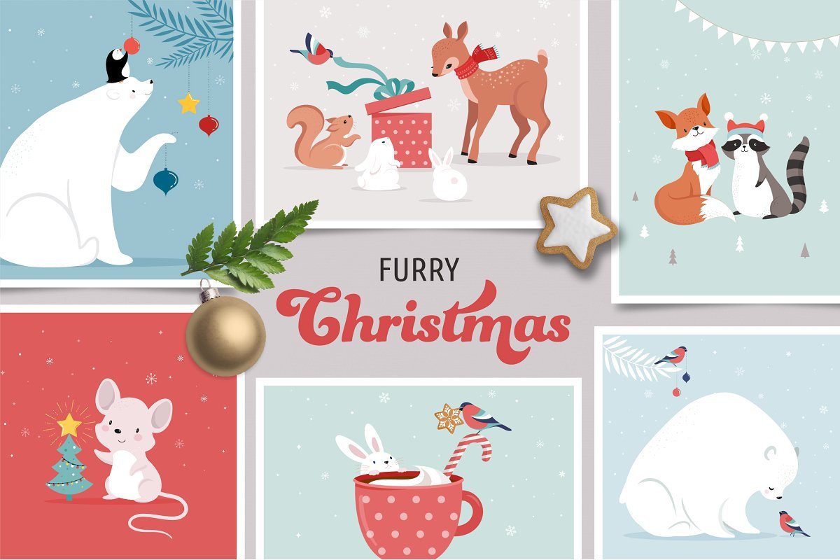 Furry Christmas - Winter Animals