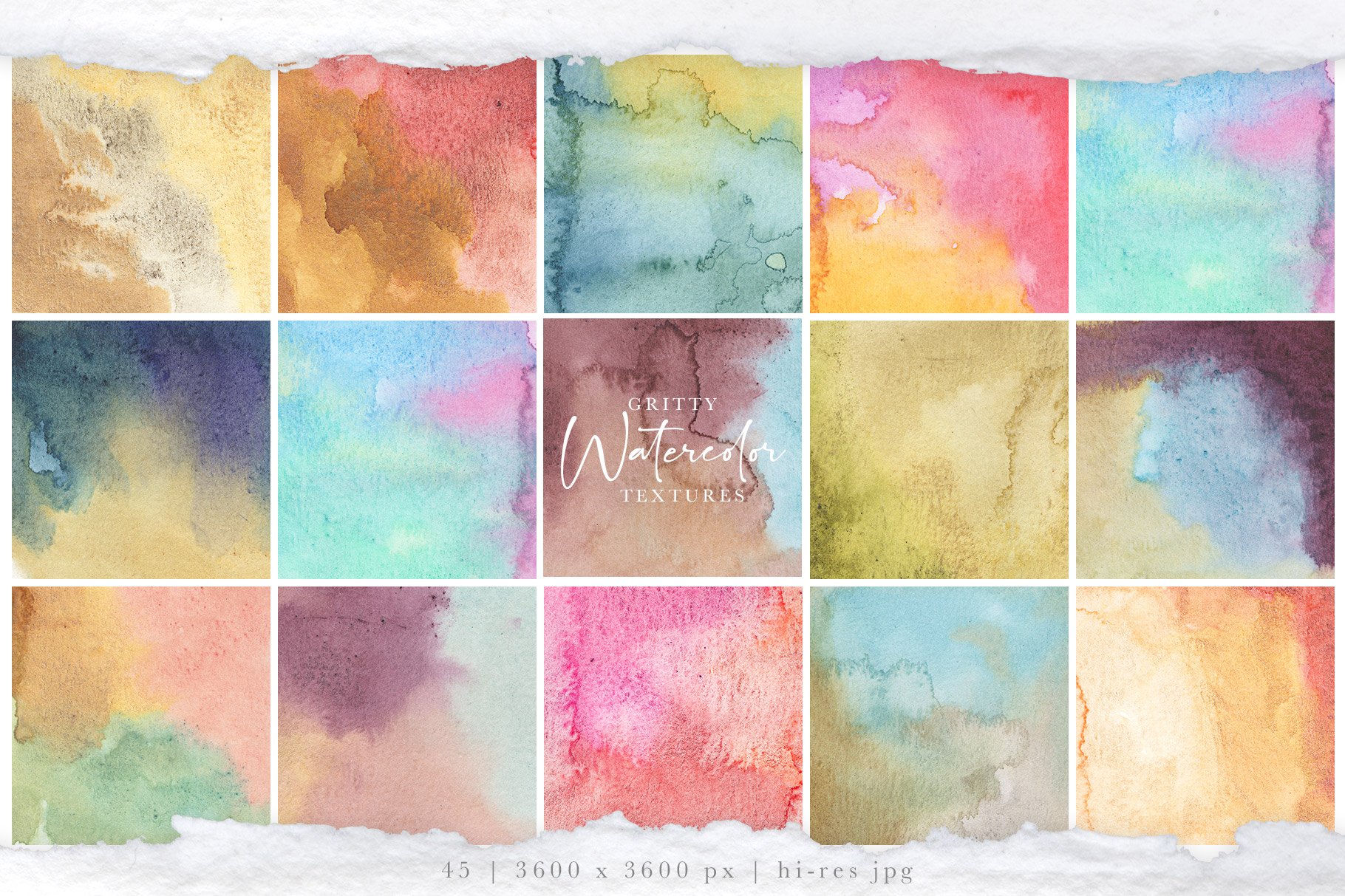 Gritty Watercolor Textures Vol 3 - Fairytale