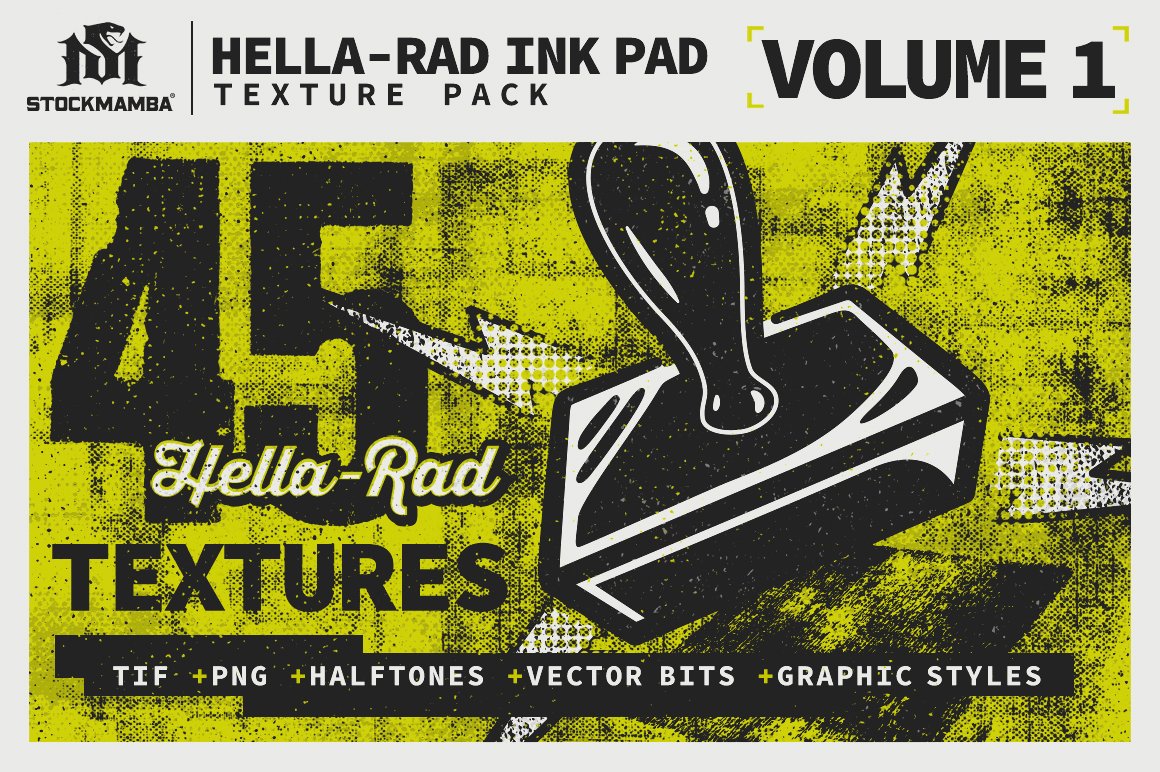 Hella-Rad Ink Pad Textures