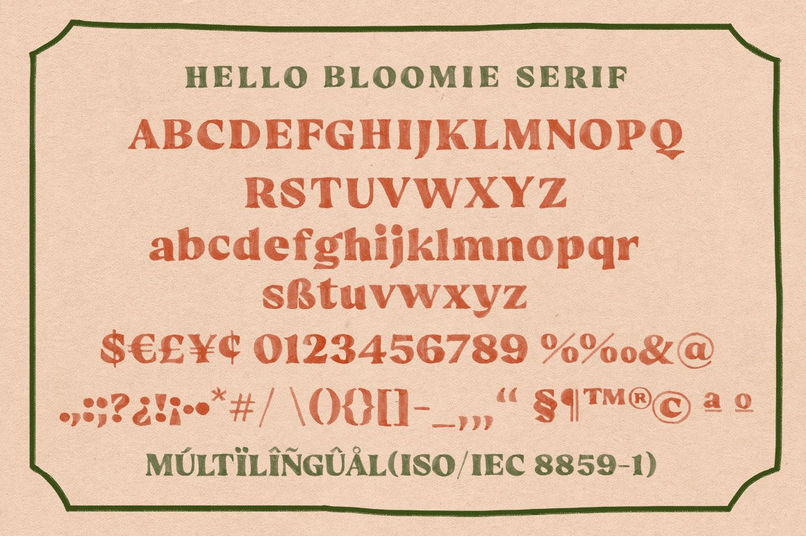 Hello Bloomie - SVG Font Family