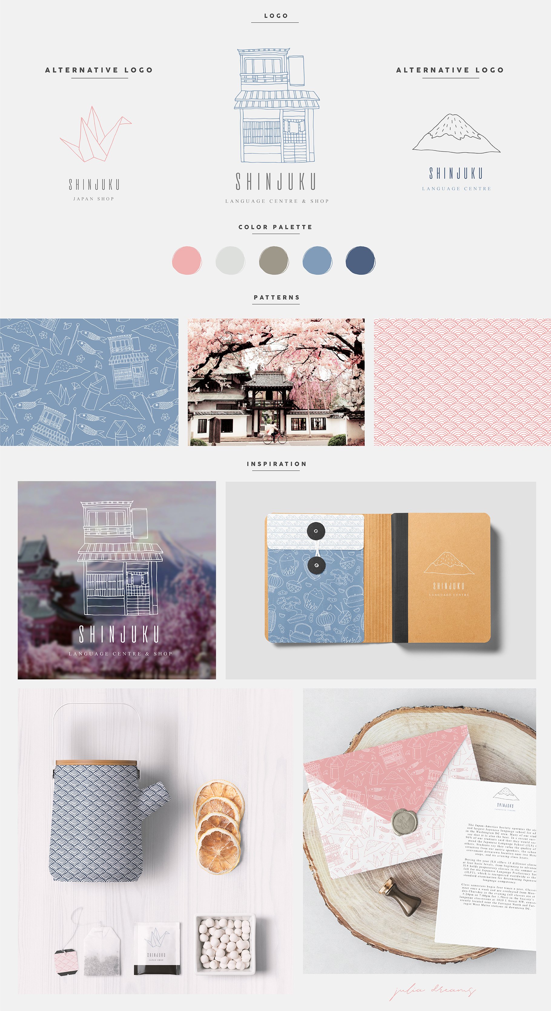 Ikigai Japanese Logo and Branding Collection