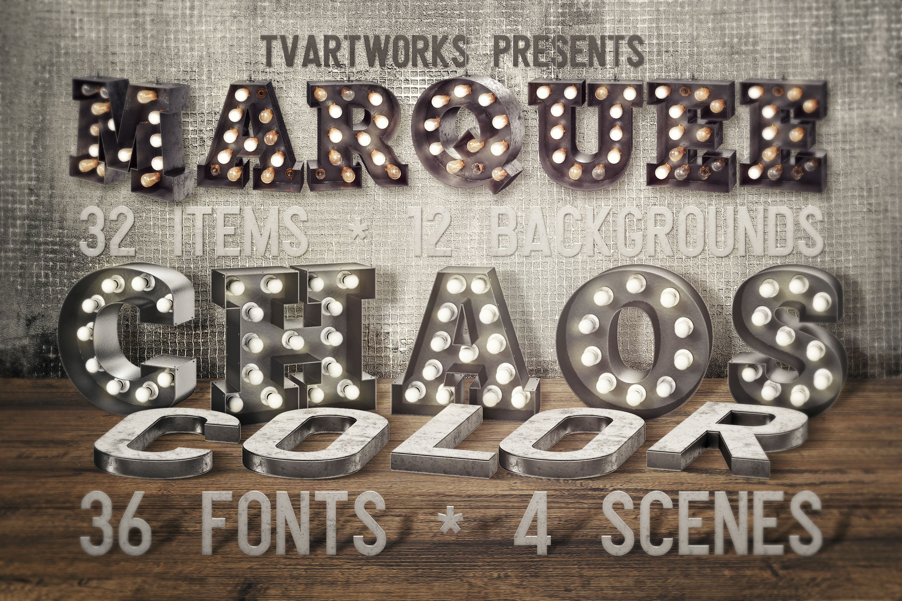 Marquee Chaos View - Color Fonts