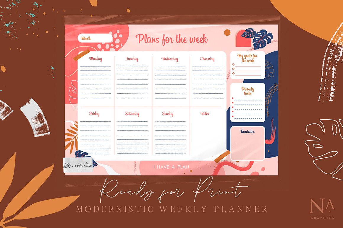 Modernisitc Weekly Planner