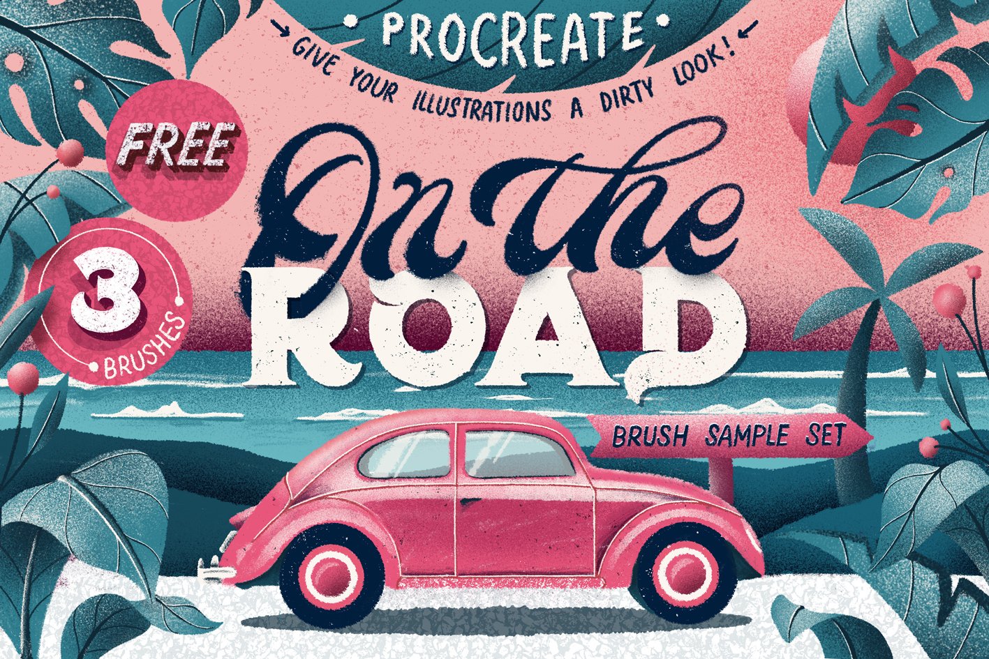 HOMwork Freebie: On The Road - Procreate Brush Set