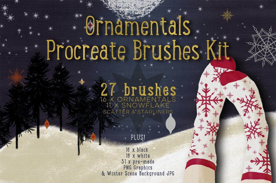 Ornamentals Procreate Brushes Kit