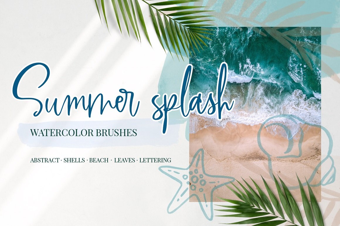 Summer Splash - Watercolor Brushes