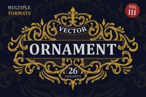 Victorian Vector Ornaments Vol.III