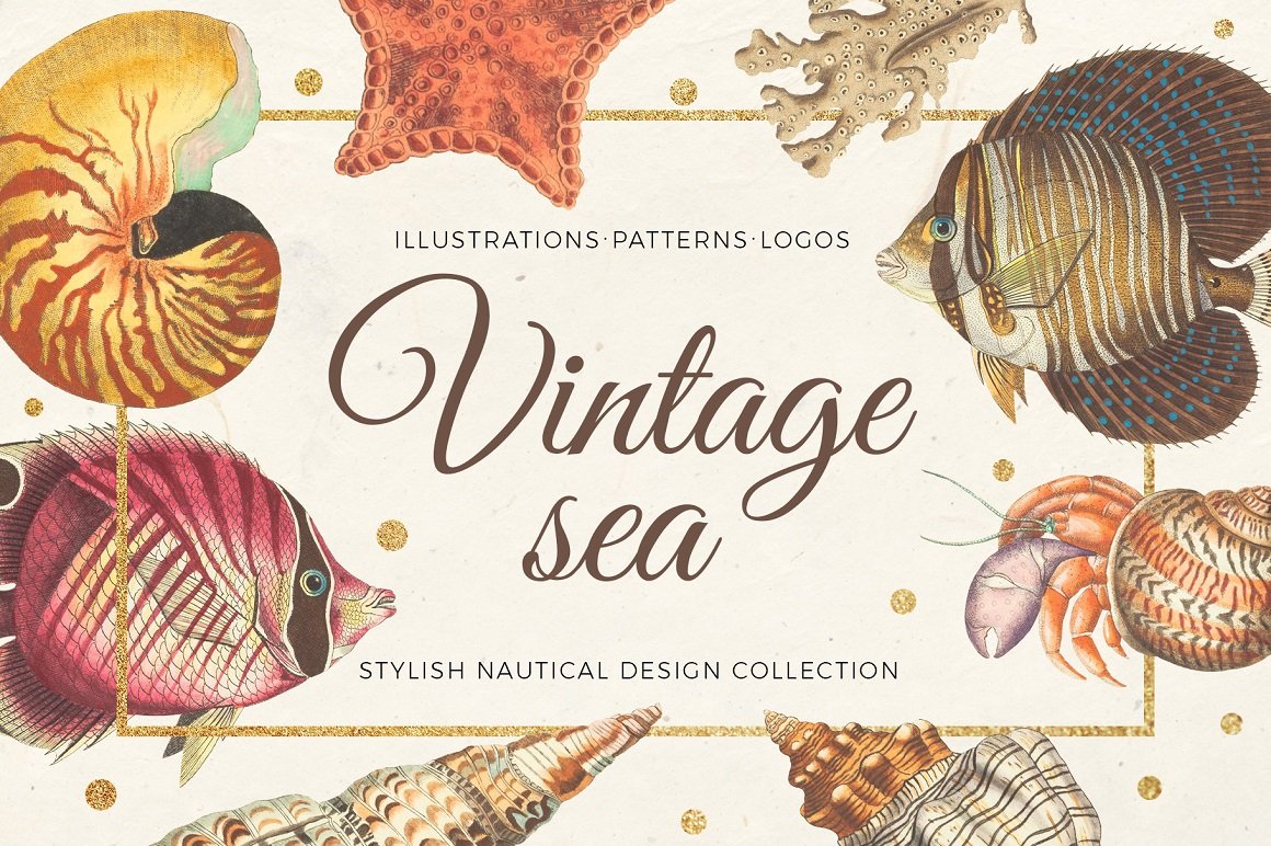 Vintage Sea - Nautical Design Set