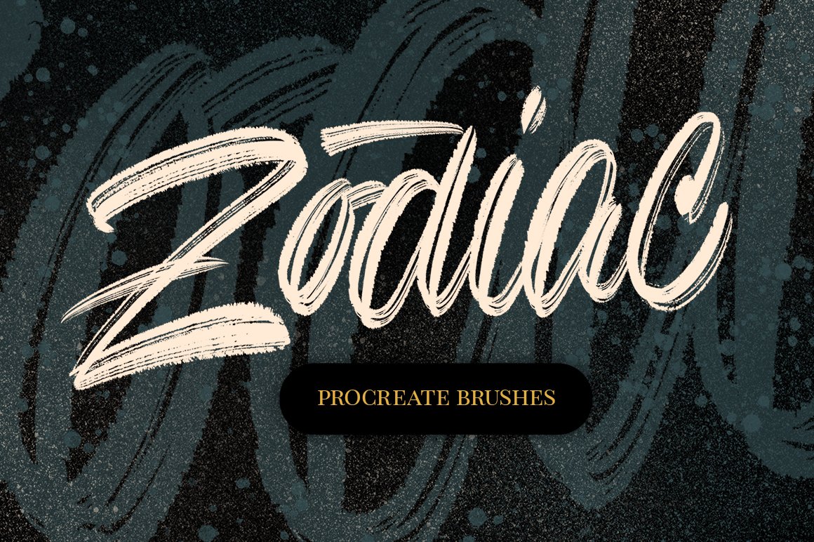 Zodiac Lettering Brushes