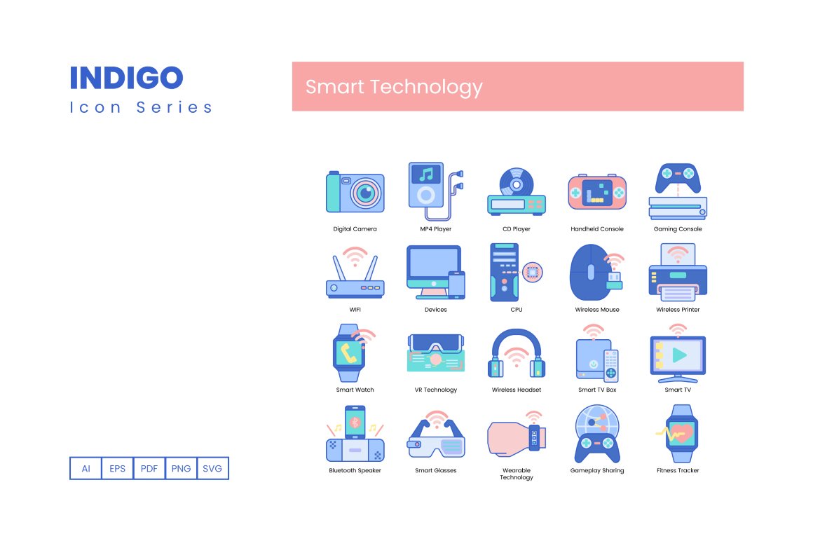 100 Smart Technology Icons